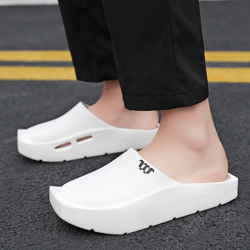 Niche Toe Cap Slipper Men's Casual Platform