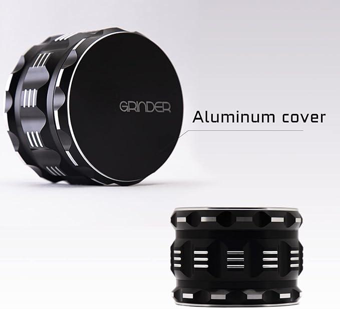 Multi Purpose Crusher 2.5 Inch Alumium Non Stick Spice Grinder Grinder for Grinding Dry Fresh Spice, Manual Spice Grinder