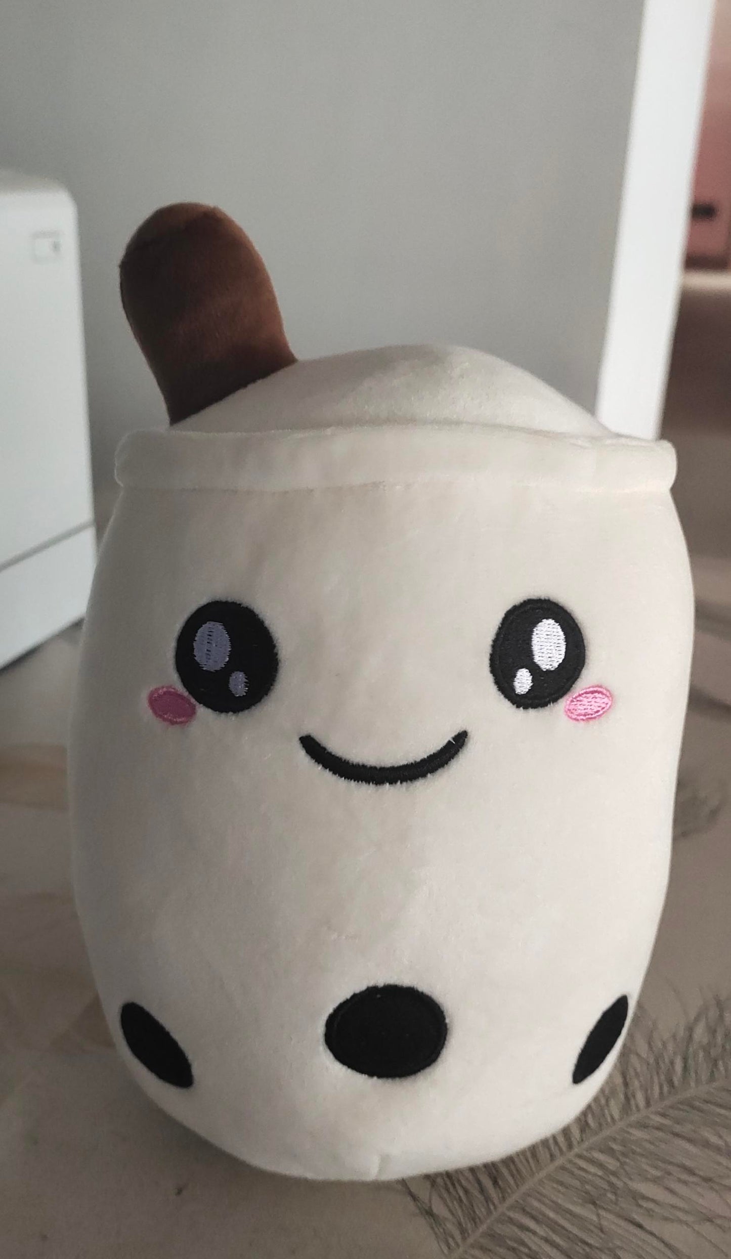 Cute Fruit Drink Plush Stuffed Soft Strawberry Milk Tea Plush Boba Tea Cup Toy Bubble Tea Pillow Cushion Kids Gift