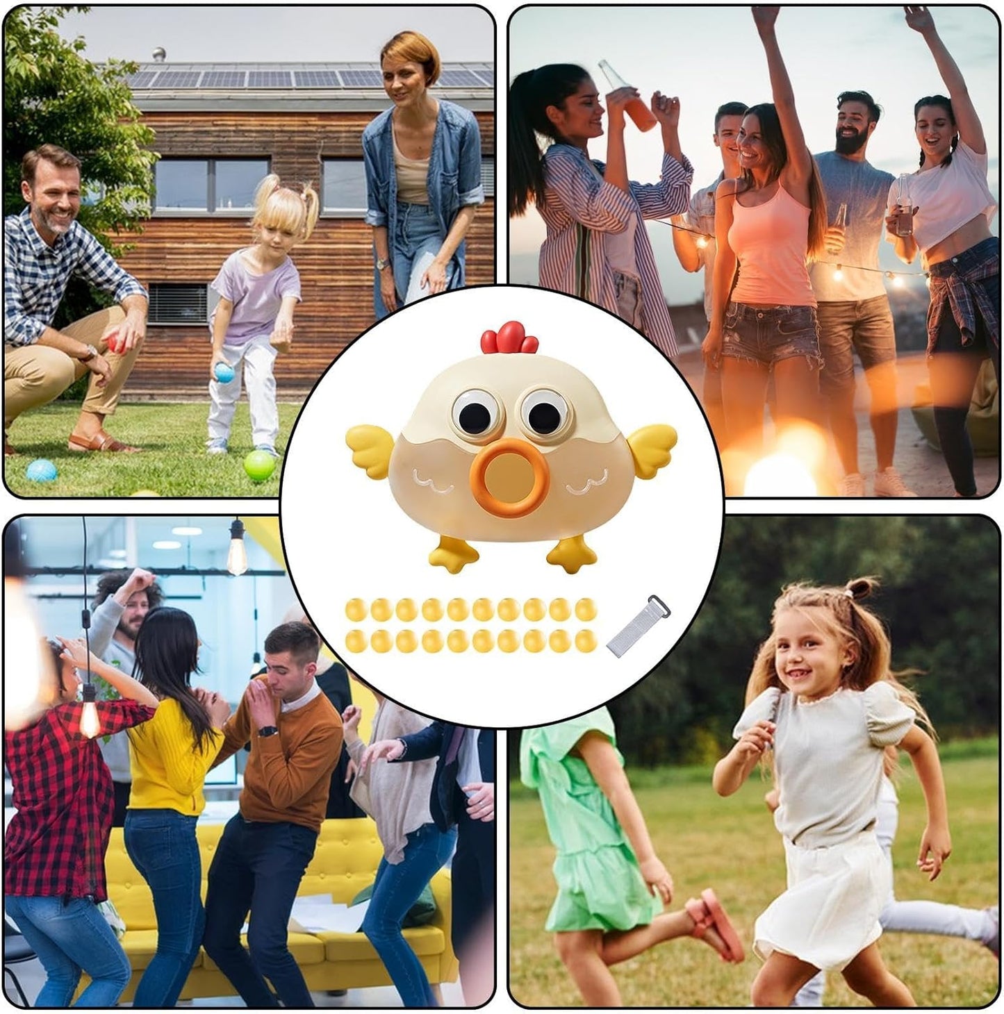 Shaking Balls Game Set  Animal Shape Shaking Swing Ball Game Box Outdoor Fun Indoor Sports Game for All Ages Family Gathering