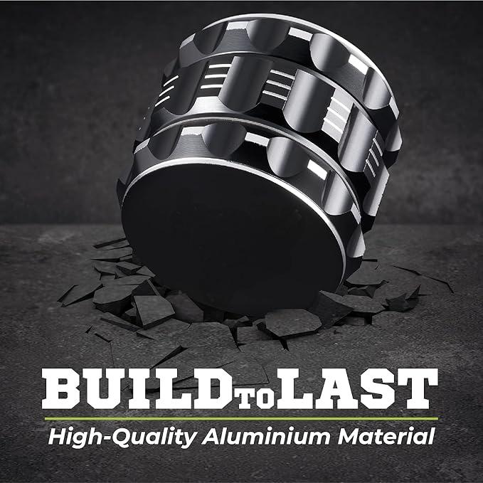 Multi Purpose Crusher 2.5 Inch Alumium Non Stick Spice Grinder Grinder for Grinding Dry Fresh Spice, Manual Spice Grinder