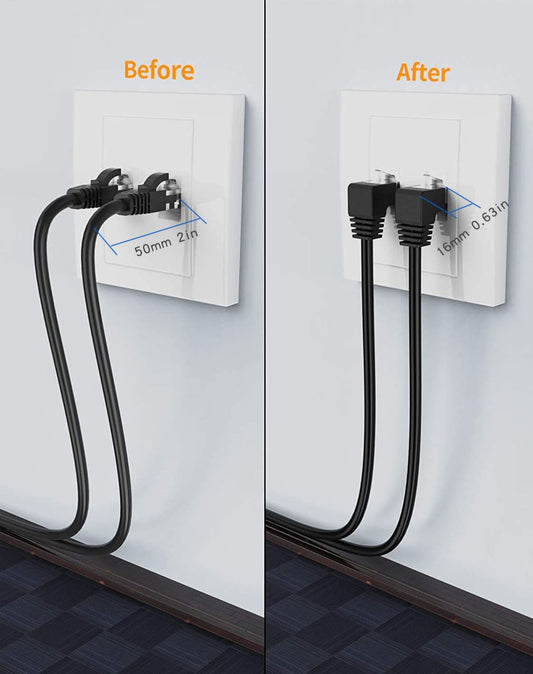 Cat6 Ethernet Cable RJ45 Right Angle UTP Network Cable Patch