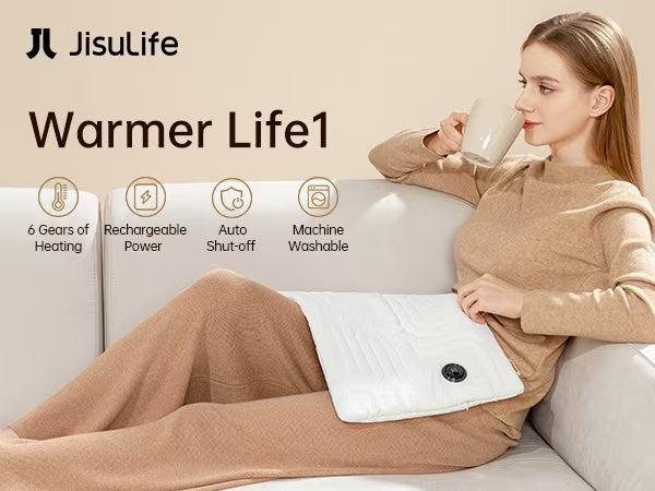 ( Beige-10000mAh)Rechargeable Hand Warmer, Foldable Hand Warmer Bag with Power Bank, 6 Heat Settings, Heated Hand Warmer, Quick Heating Pad,