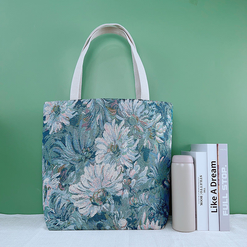 Floral Embroidery Shoulder Bag, Fashion Handbags For Women，Chic Embroidered Shoulder Bag for Women, Timeless Retro Fashion Wallet