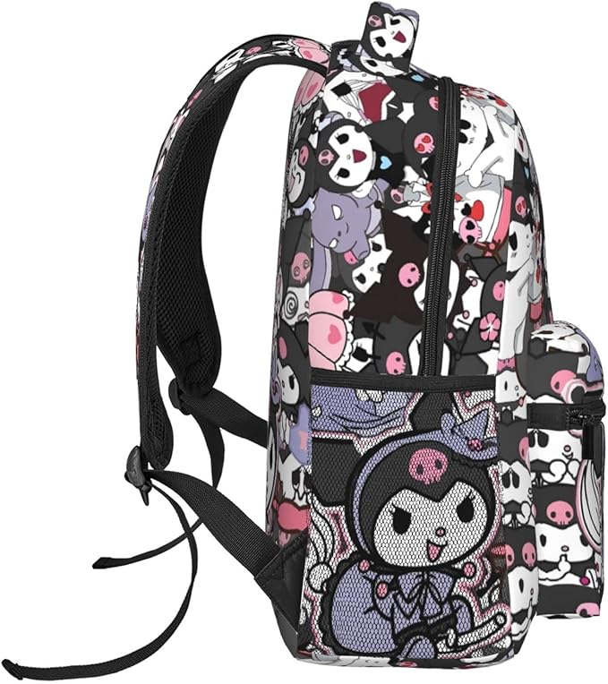 Cute Kawaii Backpack for Kids, Cartoon Anime Backpack Casual Large Capacity Laptop School Bag 17in Backpack Gift for Boys Girls
