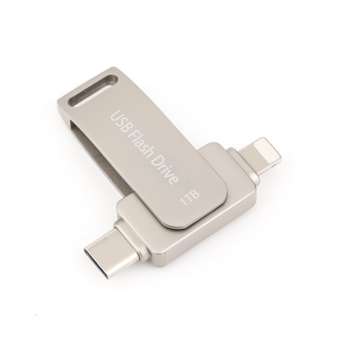 Hot selling 1TB compatible with Apple phone Typec dual interface metal rotating phone USB drive