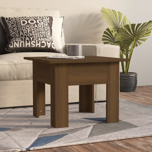 Coffee Table Brown Oak Engineered Wood Small Durable