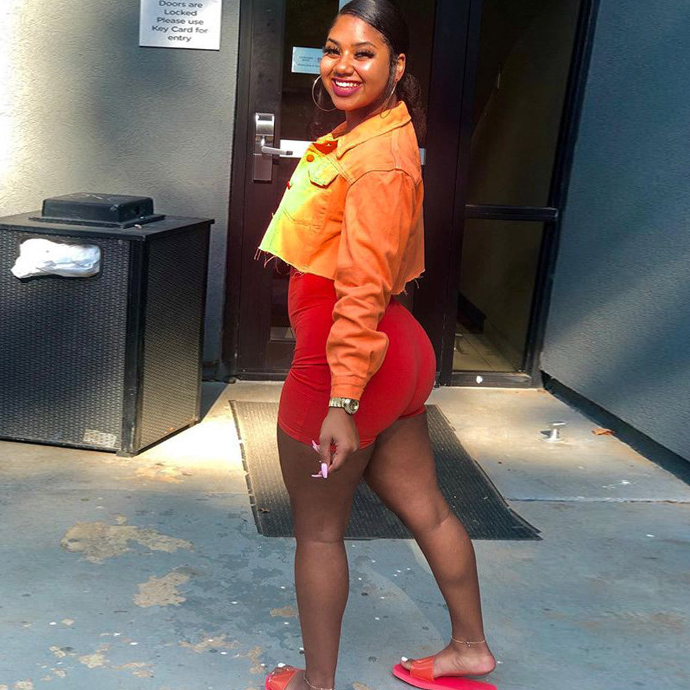 Jacket Women Streetwear Denim Jacket Women Outwear Bodycon Jeans Jackets Women Coat Casual Ladies Cropped Jackets