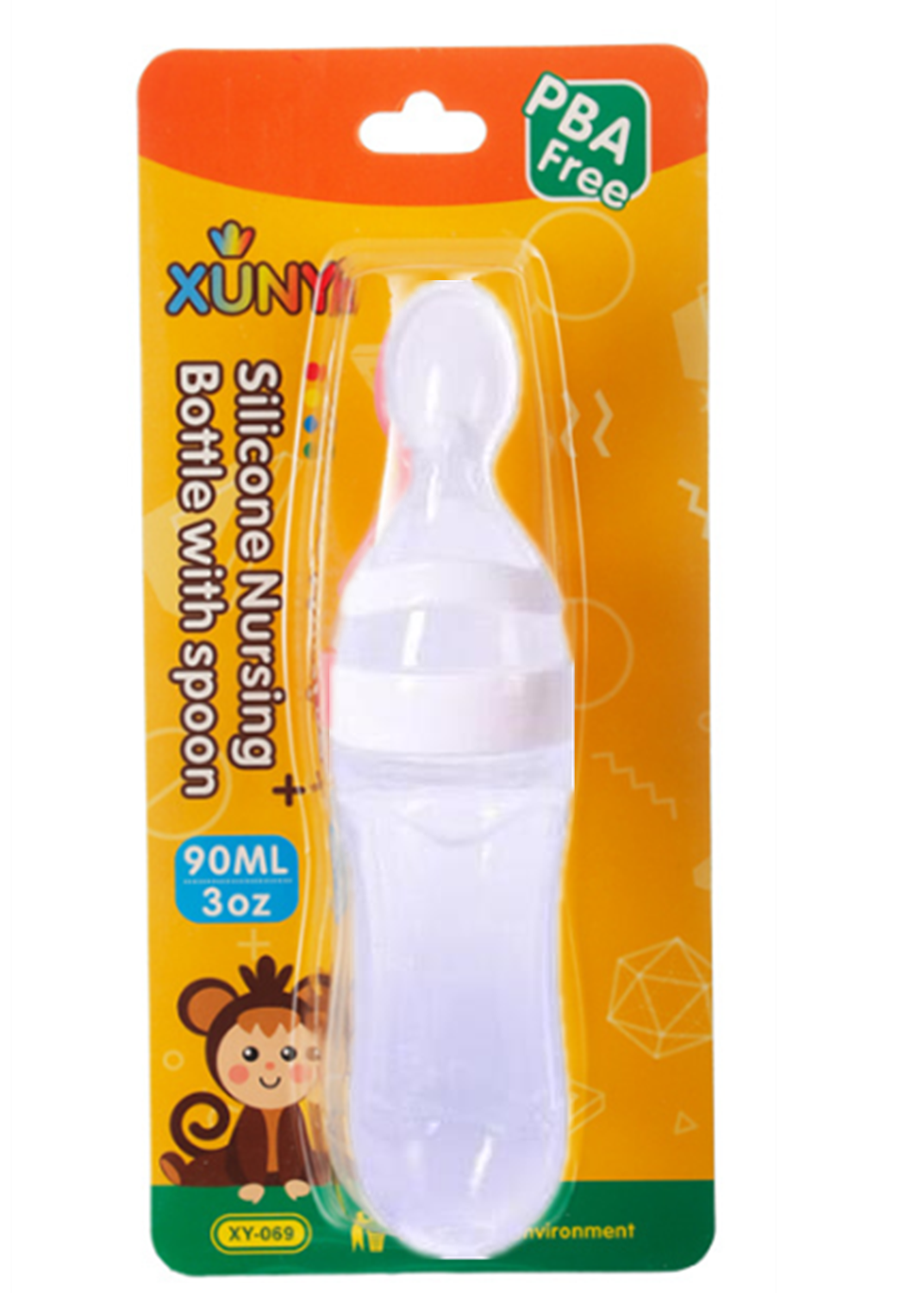 Silicone Training Rice Spoon, Infant Cereal Food Supplement, Safe Feeder