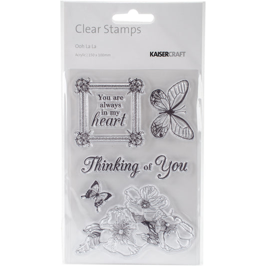 Ooh La La Collection Clear Acrylic Stamps