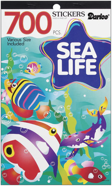 Sticker Book 9.5 X 6 Inches Sea Life