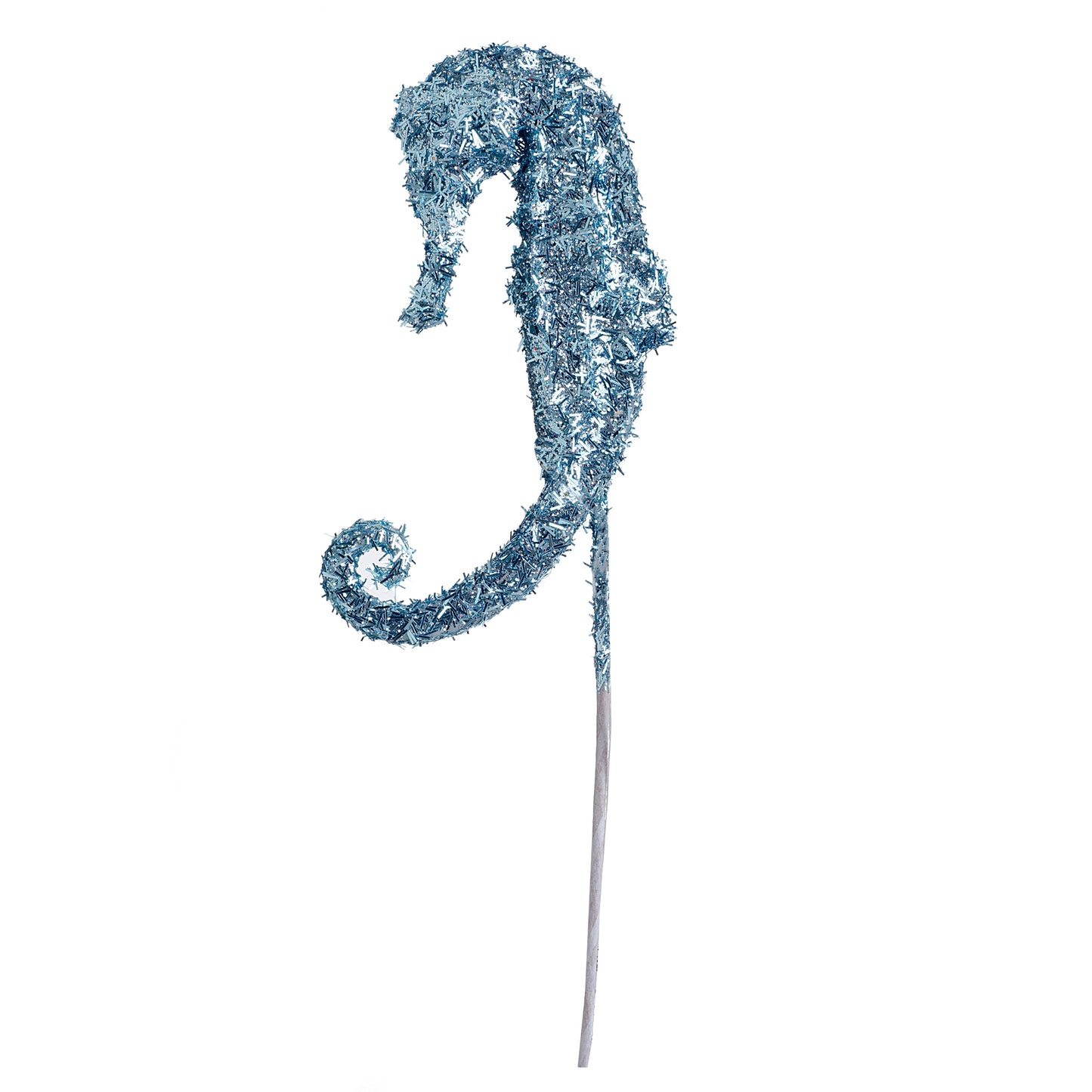 Seahorse Pick Tinsel Blue 1 X 8.5 Inches