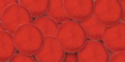 Acrylic Pom Pom Red 1 Inch