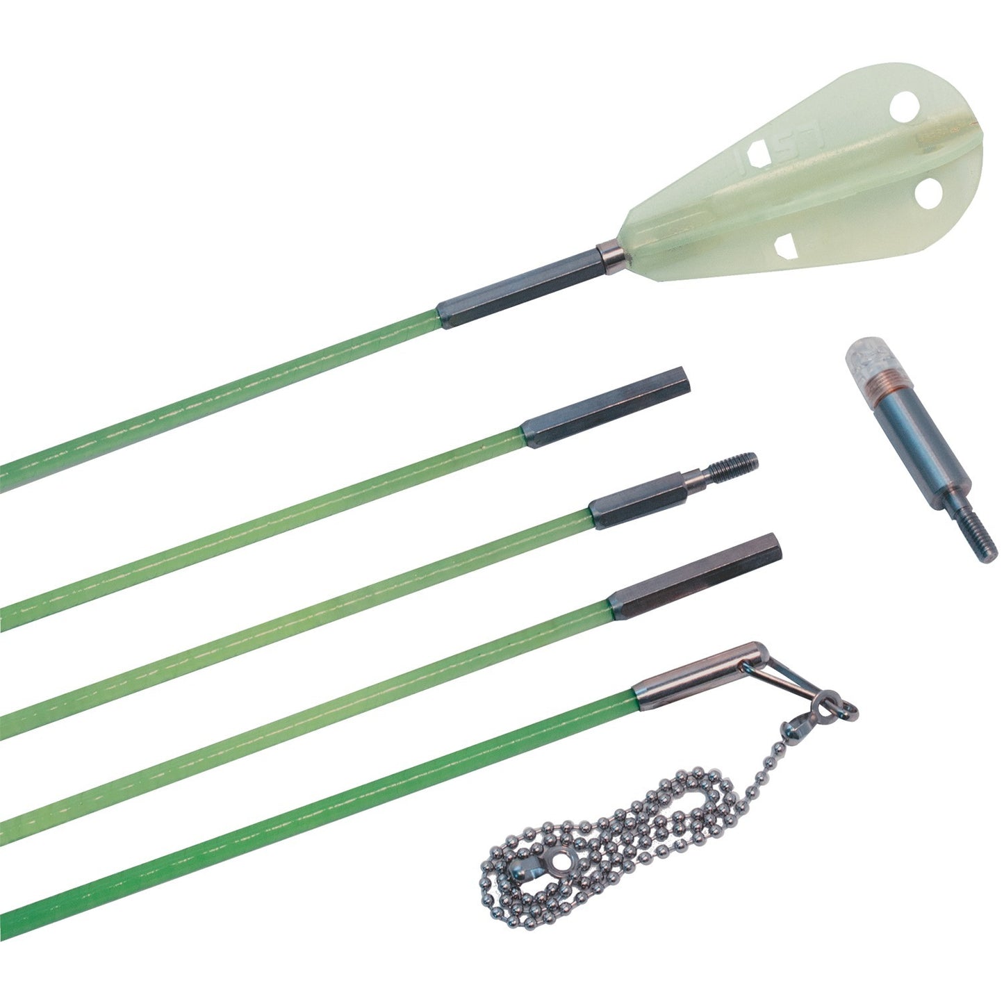 Labor Saving Devices 81-130 Creep-Zit Fiberglass Wire Running Kit (Green)