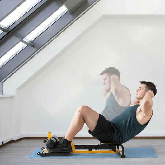 8-in-1 Multifunctional Home Gym Squat Fitness Equipment - Color: Black