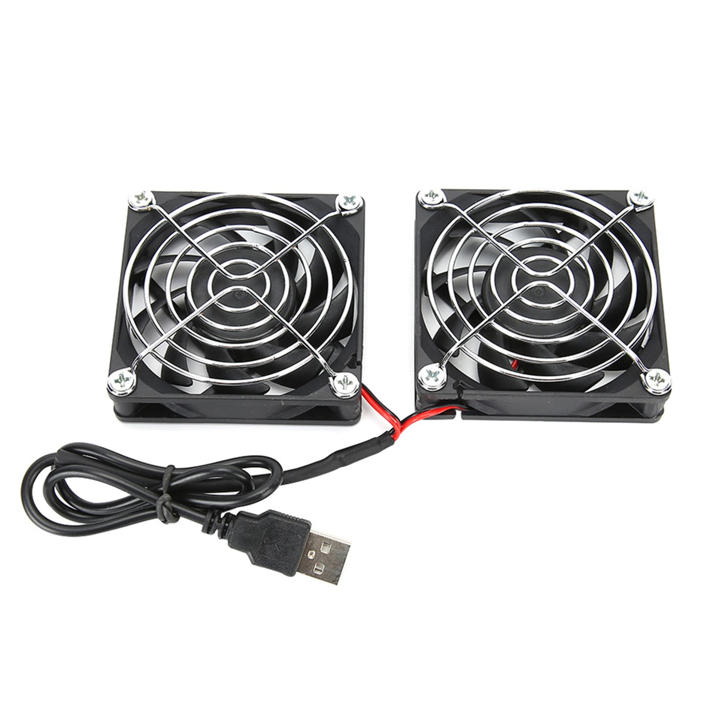 5V USB Power Cooling Dual Fan Router Heat Dissipation Cooler for RTAC68U AC86U EX6200 Tengda AC15