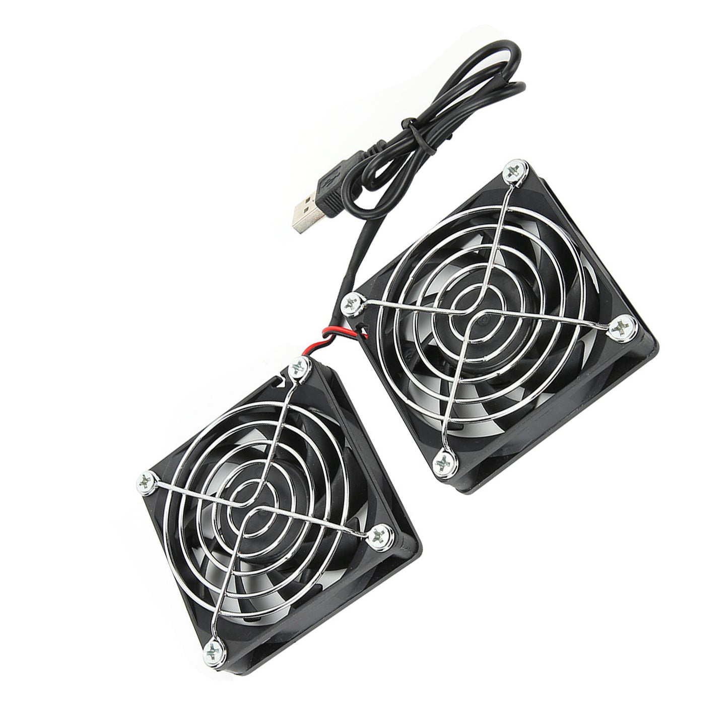 5V USB Power Cooling Dual Fan Router Heat Dissipation Cooler for RTAC68U AC86U EX6200 Tengda AC15