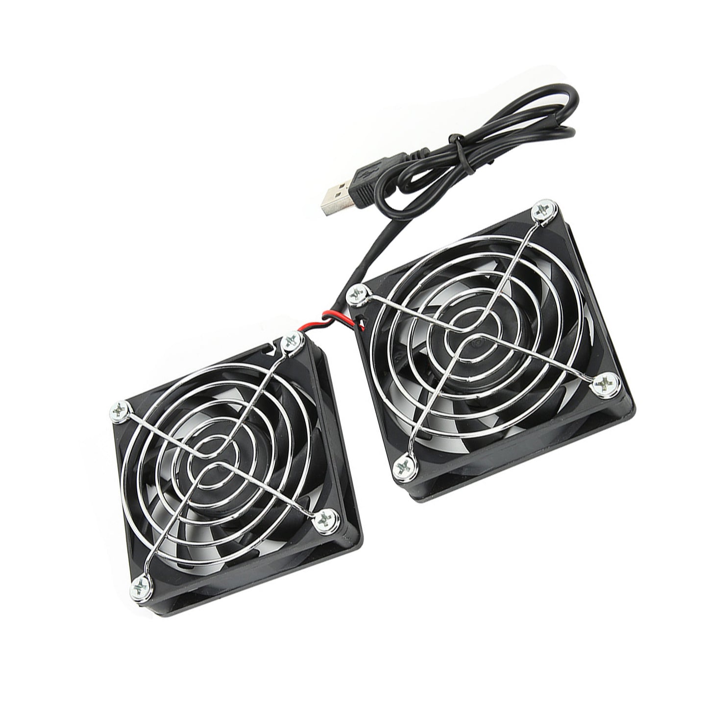 5V USB Power Cooling Dual Fan Router Heat Dissipation Cooler for RTAC68U AC86U EX6200 Tengda AC15