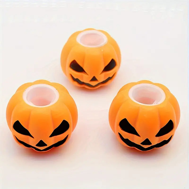 2pcs Halloween Pumpkin Squeeze Toys - Spooky Relax, Perfect for Youngsters Party Favors and Decorations
