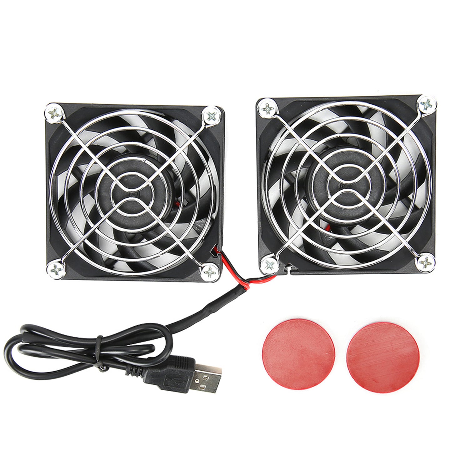 5V USB Power Cooling Dual Fan Router Heat Dissipation Cooler for RTAC68U AC86U EX6200 Tengda AC15