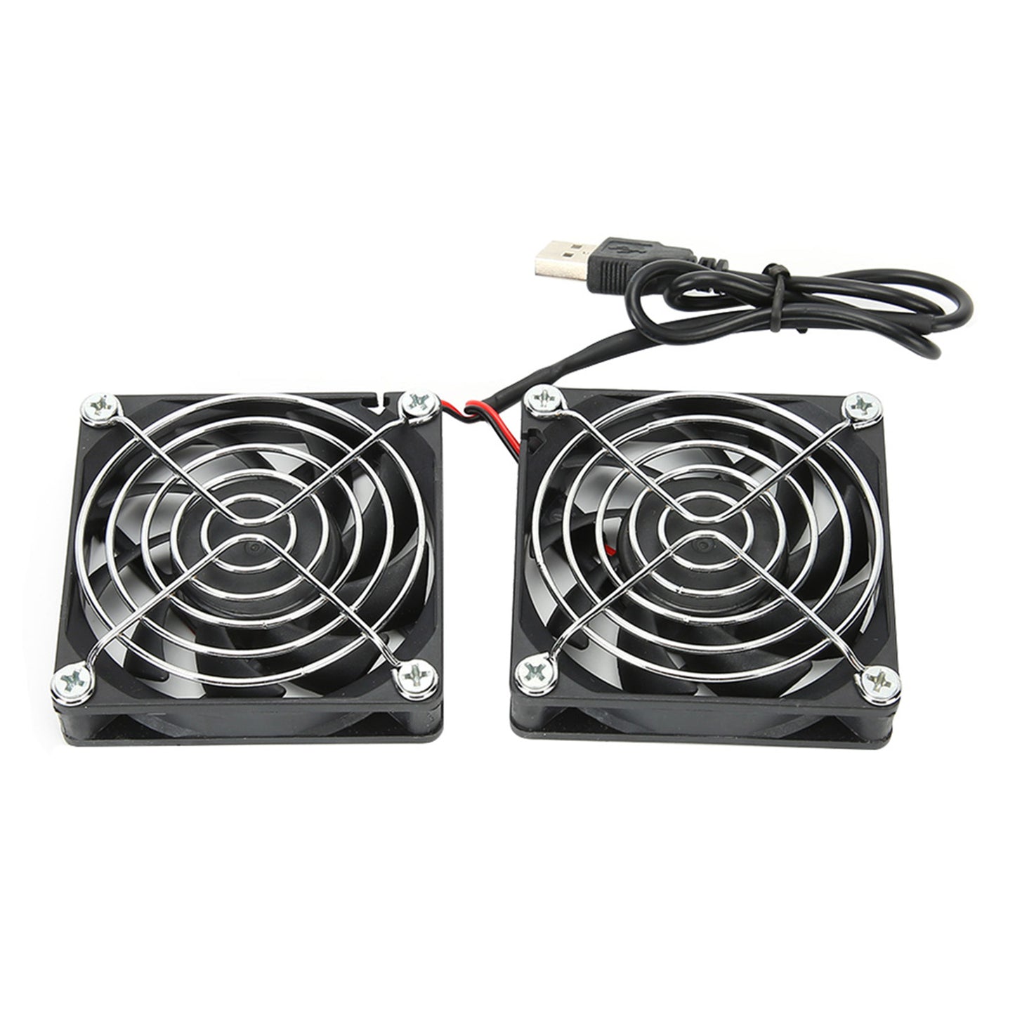 5V USB Power Cooling Dual Fan Router Heat Dissipation Cooler for RTAC68U AC86U EX6200 Tengda AC15